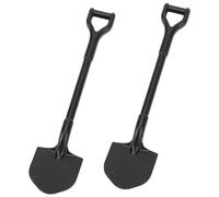 NIZUUONE RC Simulation Shovel -Iron Material Decoration, Compact and Portable RC Creative Tool for 1/10 Crawler Car, Beautiful and Robust Shovel Accessories for SCX10, Adds Scale Realism