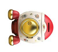 NIZUUONE Space Piggy Bank Great Money to Save Children for Plastic Children At Home (Romantic Pink Gold)