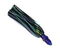 NIZUUONE Trolling Fishing Lady Live Octopus Skirt 9.1 in Realistic Swimming Action for Fish Lovers, Soft Acrylic Squid Skirt (Blue Black)