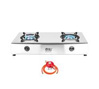 NJ-200 Camping Gas Stove - 2 Burner Portable Gas Hob Cooker Stainless