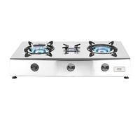 NJ-3SD Indoor Gas Stove - 3 Burner LPG Cooker Portable Hob Cooktop