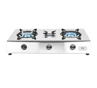 NJ Commerce Nj-300Sd Indoor Gas Stove - 3 Burner Lpg Cooker Portable Hob Cooktop