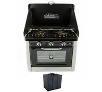 NJ CO-01 Camping Gas Oven -2 Burner Portable Stove Outdoor Cooker LPG