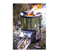 NJ Commerce Silverfire Survivor Rocket Wood Burning Stove Stainless Steel