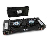 NJ DS-22 Double Camping Stove - 2 Burner Portable Gas Cooker