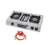 NJ G-87 Portable Gas Stove - 3 Burner Mini Oven Grill Camping Cooker LPG