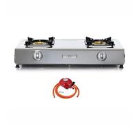 NJ NSD-2 Portable Gas Stove - 2 Burner Indoor Cooktop LPG