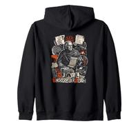 Njall Thorgeirsson Log Eru Byggdar Lands Viking Zip Hoodie