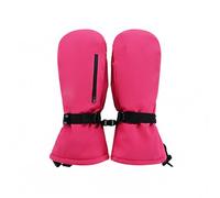 NJDQFA Winter Ski Gloves, Snowboard Snow Mittens, Touchscreen Not Slip, for Cold Weather Cycling, Mountain Climbing, Motorcycling,[B] Rose red,M