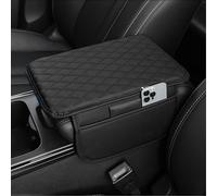 NJFOEUDT Car Armrest Center Console Cover Pad For Land Rover Range Rover Sport/Vogue 2023 2024, Universal Leather Armrest Box Pad with Storage Bag Waterproof Arm Rest Cushion Interior Accessories