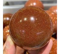 NJFSWNXOR Gold Sand Quartz Crystal Ball 40-100mm Ornaments (Size : 20-30mm)