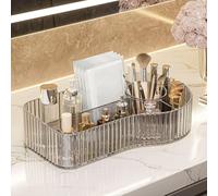 NJGRAE Makeup organizer,Large Capacity Cosmetic Display Case, easy to hold all of your makeup products, at least 20 makeup brushes/eyeliner,10 lipsticks,8 skincare products (B)