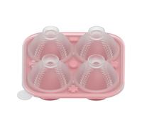 Njidher 3D Baseball Ice Tray, Ice Trays For Freezer - Large Sphere Round Ice Mold,Novelty Sphere Mold Large Craft Easy Release for Brandy Cooling