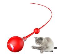 Njidher Automatic Cat Ball, 3 Modes Rolling Toy for Cats - Three Functions Interactive Rolling Game with Tail and Rechargeable - Mental Stimulation Play Exercise