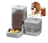 Njidher Automatic Cat Food Dispenser | Automated Dog Food Dispenser - Large Capacity Tank with Stainless Steel Bowl and Feeding Accessories