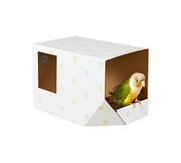 Njidher Bird Nest Corrugated Cardboard Breeding Shelter Bird House - Breeding Box and Sleeping Nest for Ornamental Birds | For Finches Canaries Inseparable Parakeets Night Sleep Hiding Place