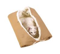 Njidher Cat Bed Mat | 2 in 1 Closed Cushion Washable Cat Cave Soft Sleep Mat for Small Dog Pet Cold Weather Autumn Bedroom Living Room Balcony Apartment