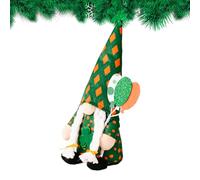Njidher Cute St. Patrick's Day Christmas Decorations | St. Patrick's Day Gnomes Collection Figurines - for Dorm Party Decorations Table Shelf Indoor Bedroom Fireplace