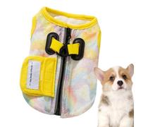Njidher Refreshing Jacket for Dogs | Canine Sleeveless Jacket Lightweight Pet Vest with UV Protection and Harness Ring