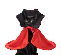 Njidher Vampire Cat Costume, Halloween Cape for Kitten | Witch Costume for Pet Vampire Cape Cosplay for Halloween and Party Sizes S M L for Dogs