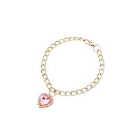 NJIEzhao Diamond pet collar Cute Rhinestone Cat Collar Diamond Dog with Bling Charm Adjustable Rhinestones Puppy Necklace(Color 10,45cm)