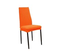 NJIEzhao Dining Chair Covers Narrow Back Dining Chair Covers Polyester Thicken Elastic Seat Case Office Hotel Restaurant Banquet Cover(Orange)