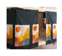 NJIEzhao Dormitory Bunk Bed Curtains Light Shielded Dustproof Bed Curtains Mosquito Nets Student Dormitories Upper And Lower Bunk Beds Room Decorations(Color 2,W200 X L115cm (3pcs))