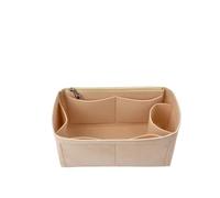 NJIEzhao Felt Handbag Insert Lining Organizer Insert Felt Fits Cloth Bag Makeup Travel Inner Purse Cosmetic Mommy Bags(M khaki side)