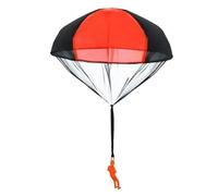 NJIEzhao Funny Outdoor Hand Throwing Parachute Toy Game With Mini Soldier Toys for Fly Parachute Sport Educational Games Parachute Play(Red)