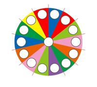 NJIEzhao Games Rainbow Parachute Toy 2-6M Whack A Mole Play Fun Outdoor Playground Team Building Exercise Activities Parachute Play(6M Parachute)