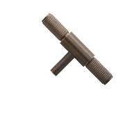 NJIEzhao Glass Door Handle Solid Brass Diamond-Cut Cross Knurl Pattern Antique Kitchen Cabinet Handles(CH036-AB-T80)