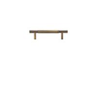 NJIEzhao Glass Door Handle Solid Brass Diamond-Cut Cross Knurl Pattern Antique Kitchen Cabinet Handles(CH036-AB-128160)