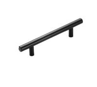 NJIEzhao Kitchen Cabinet Pulls 14PCS Black Golden Cupboard Handle Brushed Stainless Steel Kitchen(Size3)