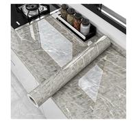 NJIEzhao Kitchen Oil Proof Wallpaper 80CM X 10M Marble Wallpaper for Kitchen Self Adhesive Oil Proof Waterproof Thermostability Wall(Color 220,10M X 60CM)