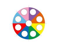 NJIEzhao Play Parachute Rainbow Umbrella with Holes Gopher Game Outdoor Sports Sensory Training Equipment Gopher Rainbow Umbrella Parachute Play(2m)