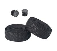 NJIEzhao Professional Soft Road Bike Handlebar Tape PU EVA Anti-slip Bars Grips Cycling Bicycle Handlebar Tape(Black)