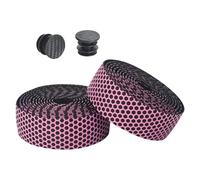 NJIEzhao Professional Soft Road Bike Handlebar Tape PU EVA Anti-slip Bars Grips Cycling Bicycle Handlebar Tape(Pink)