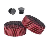 NJIEzhao Professional Soft Road Bike Handlebar Tape PU EVA Anti-slip Bars Grips Cycling Bicycle Handlebar Tape(Red)