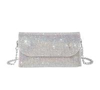NJIEzhao Rhinestone Evening Clutch Bag Sparkling Women Shiny Tote Purse Bags PU Leather Diamond Mini Handbag Female Shoulder Bags Clutch Bag for Women(Multicolor)