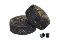 NJIEzhao Soft Road Bike Bar Tape Cork EVA PU Handlebar Professional Cycling Damping Anti-Vibration Wrap Handlebar Tape(Color)