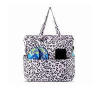 NJIEzhao Striped Beach Tote Bag Multiple Pockets Beach Tote Bag Large Capacity Foldable Gym Grocery Vacation Bags Zipper(Color 2)