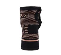 NJIEzhao Wrist Support GETINFIT 1Pcs Breathable Wrist Support Copper Contained Nylon Knit Elastic Compression Sports Palm Unisex(B-Black(with words),M)