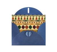 njkhbolk Bohemia Style Traditional African Pattern Print Greeting Cards With Envelopes,Personal And Business Use,Birthday,Wedding