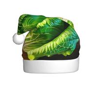 njkhbolk Comfortable Bright Cabbage Print Holiday Headwear,Unisex Christmas Hat,Personalized New Year Supplies