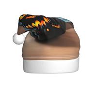 njkhbolk Comfortable Halloween Bat Pumpkin Print Holiday Headwear,Unisex Christmas Hat,Personalized New Year Supplies