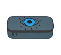 njkhbolk Evil eye Print pencil case,large capacity,portable lightweight stationery box