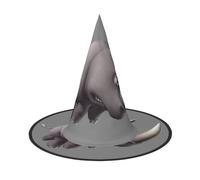 njkhbolk Fashion Angry Rhino Print Halloween Full Hat,Foldable Cosplay Headwear,Costume Accessories