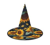 njkhbolk Fashion Beautiful Sunflower Print Print Halloween Full Hat,Foldable Cosplay Headwear,Costume Accessories