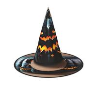 njkhbolk Fashion Halloween Bat Pumpkin Print Halloween Full Hat,Foldable Cosplay Headwear,Costume Accessories