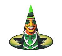 njkhbolk Fashion Happy St Patrick'S Day Print Halloween Full Hat,Foldable Cosplay Headwear,Costume Accessories